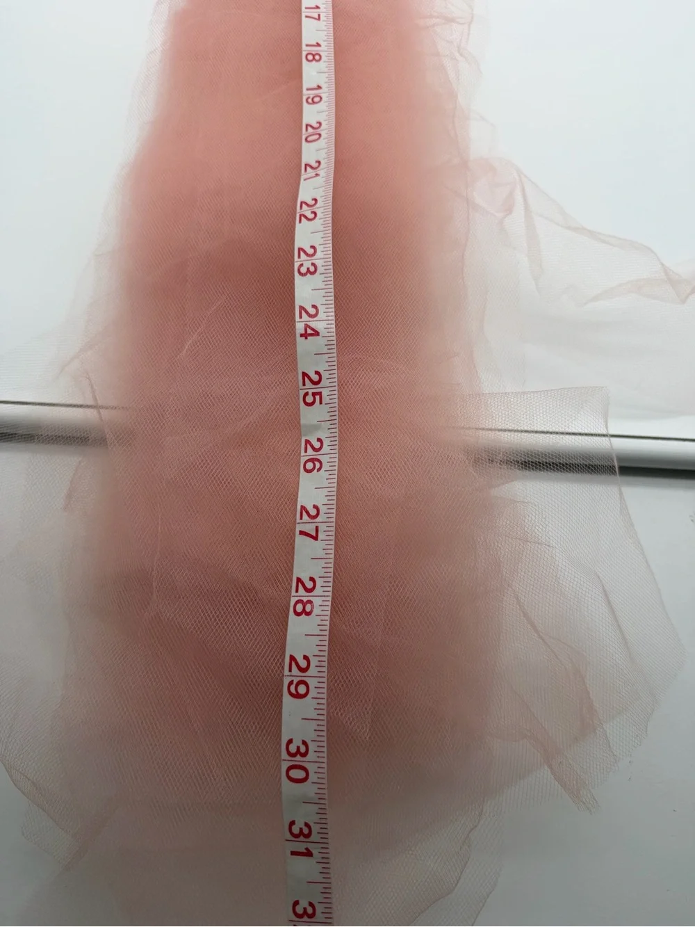 Peach Blush Pre-Cut Tulle Strips 5
